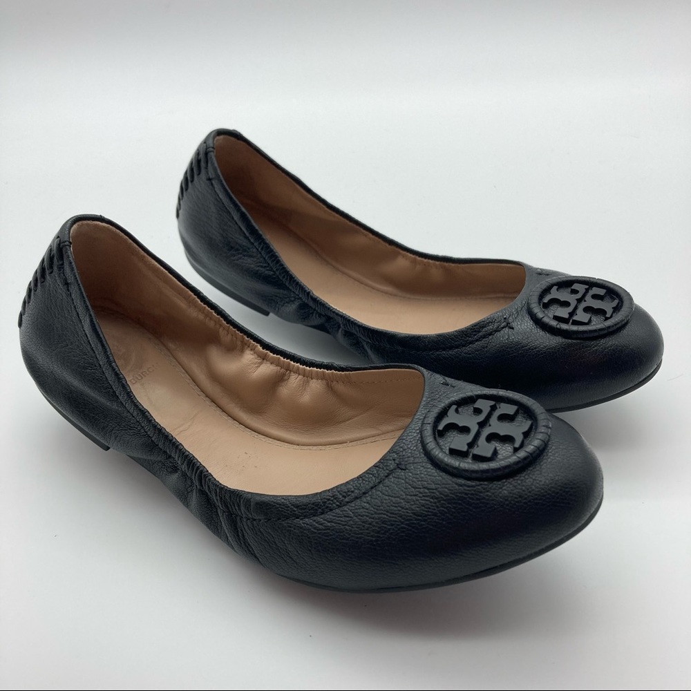 Tory Burch Black Allie Ballet Flats Size 7